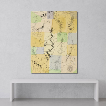 Insetti Paul Klee pkl132 quadro stampato su tela