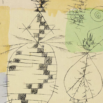 Insetti Paul Klee pkl132 quadro stampato su tela