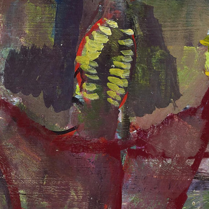 Cactus Paul Klee pkl133 quadro stampato su tela