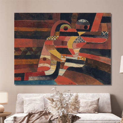 Amanti Paul Klee pkl135 quadro stampato su tela
