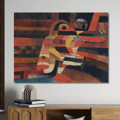 Amanti Paul Klee pkl135 quadro stampato su tela