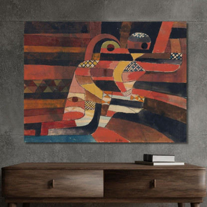 Amanti Paul Klee pkl135 quadro stampato su tela