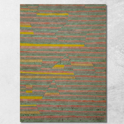 Monumenti A G. Paul Klee pkl136 quadro stampato su tela