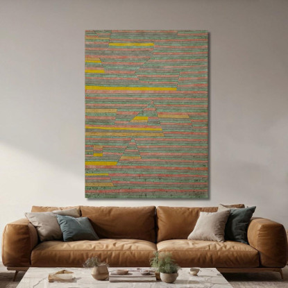 Monumenti A G. Paul Klee pkl136 quadro stampato su tela