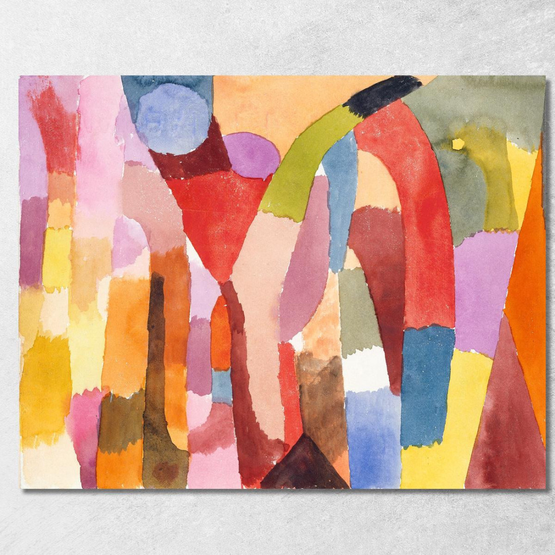 Movimento Delle Camere A Volta Paul Klee pkl137 quadro stampato su tela