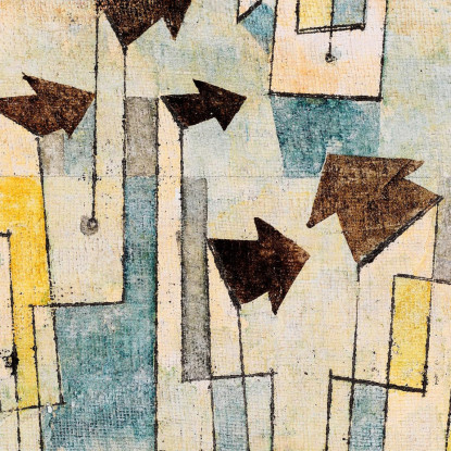 Murale Del Tempio Del Desiderio Paul Klee pkl138 quadro stampato su tela