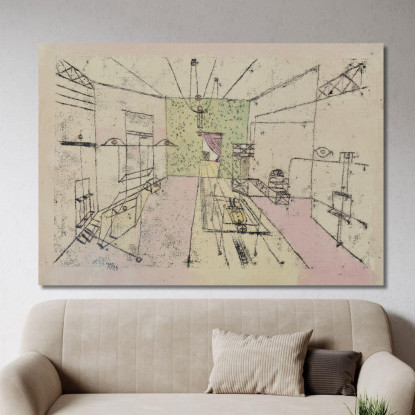 Prospettiva Fantasma Paul Klee pkl142 quadro stampato su tela