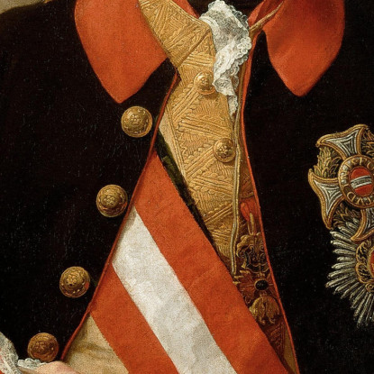 L'Imperatore Giuseppe Ii Con Il Granduca Pietro Leopoldo Di Toscana Pompeo Batoni pbt14 quadro stampato su tela