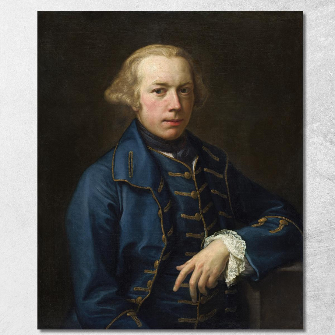 Ritratto Di Gentiluomo 2 Pompeo Batoni pbt22 quadro stampato su tela