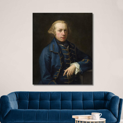 Ritratto Di Gentiluomo 2 Pompeo Batoni pbt22 quadro stampato su tela