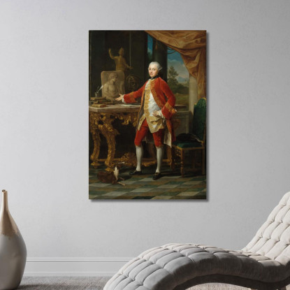 Ritratto Di Un Giovane Pompeo Batoni pbt29 quadro stampato su tela