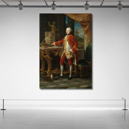 Ritratto Di Un Giovane Pompeo Batoni pbt29 quadro stampato su tela
