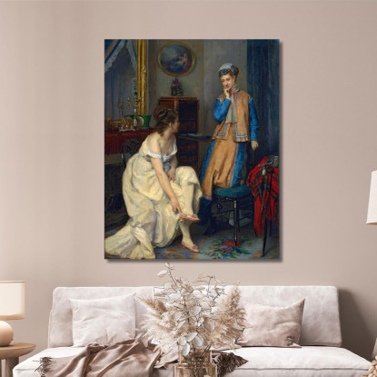 Confidenze Raimundo de Madrazo y Garreta rmg13 quadro stampato su tela