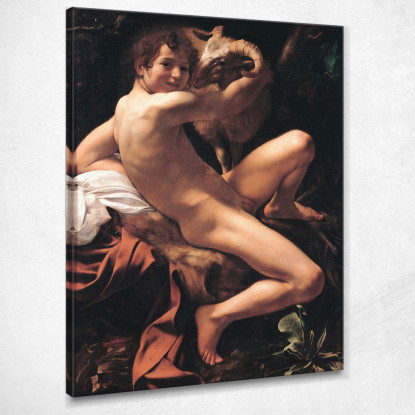 San Giovanni Battista 3 Caravaggio crv31 quadro stampato su tela