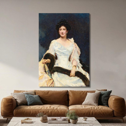 Ritratto Di Signora 2 Raimundo de Madrazo y Garreta rmg25 quadro stampato su tela