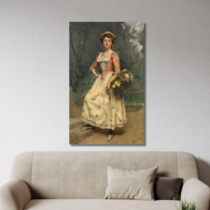 Bellezza Primaverile Raimundo de Madrazo y Garreta rmg37 quadro stampato su tela