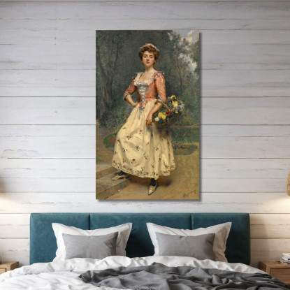 Bellezza Primaverile Raimundo de Madrazo y Garreta rmg37 quadro stampato su tela