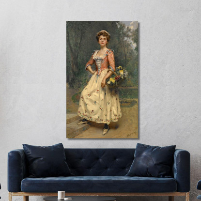 Bellezza Primaverile Raimundo de Madrazo y Garreta rmg37 quadro stampato su tela