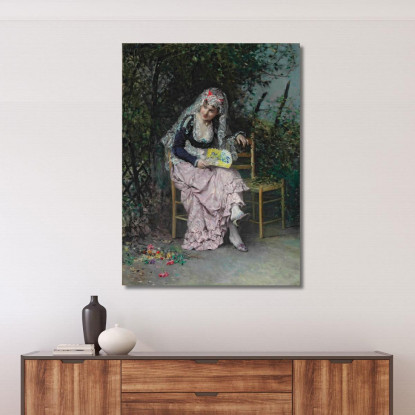 L'Appuntamento Raimundo de Madrazo y Garreta rmg41 quadro stampato su tela