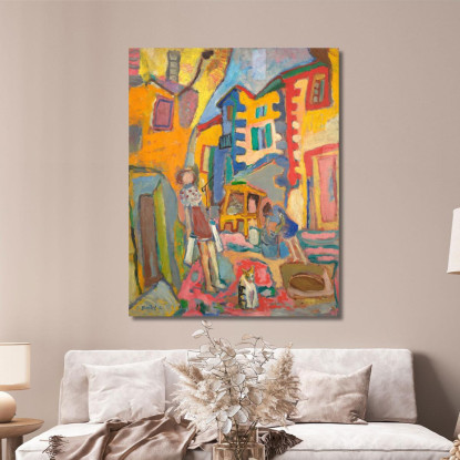 Strada Secondaria Del Villaggio Sasza Blonder sbl23 quadro stampato su tela