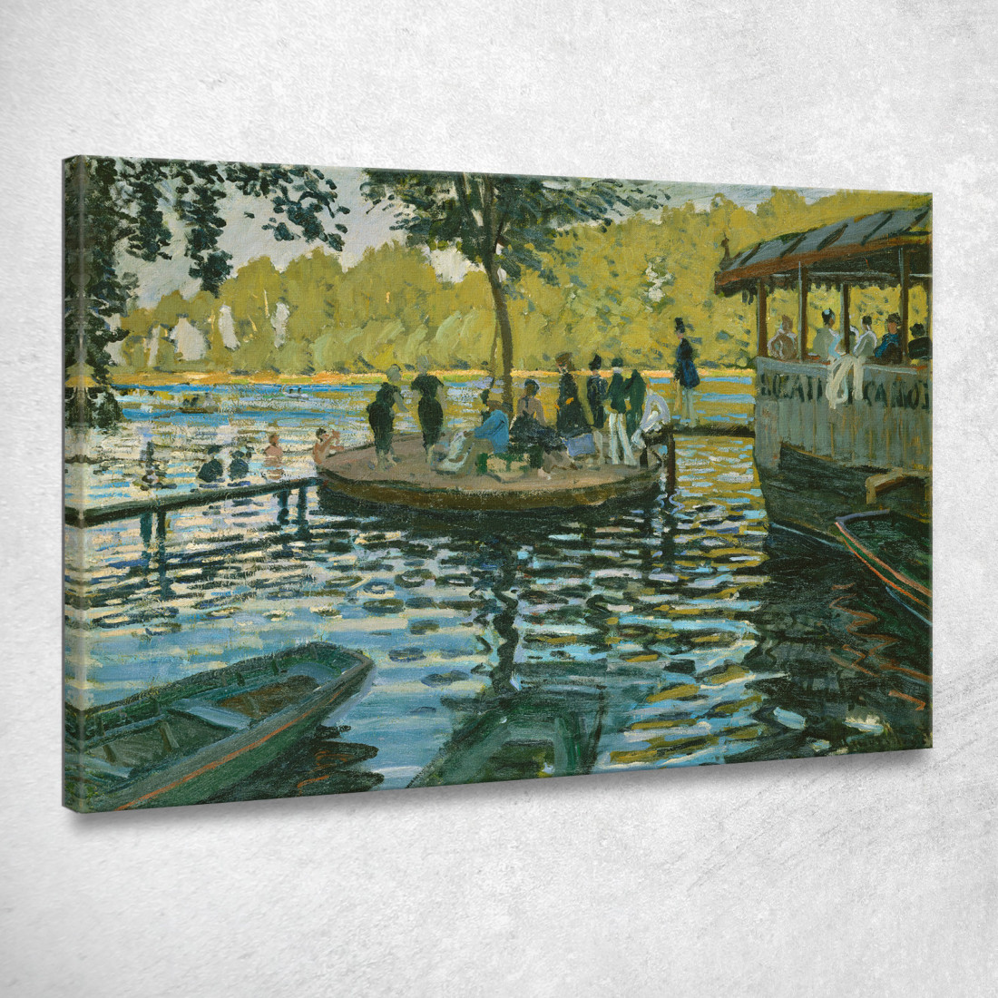 La Grenouillère Claude Monet mnt1 quadro stampato su tela