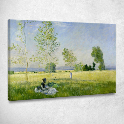 Tenuta Prato A Bezons 1874 Claude Monet mnt11 quadro stampato su tela