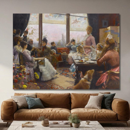 Tè Delle Cinque Julius Leblanc Stewart jls5 quadro stampato su tela