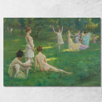 Le Cacciatrici Julius Leblanc Stewart jls11 quadro stampato su tela