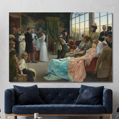 Il Battesimo Julius Leblanc Stewart jls23 quadro stampato su tela