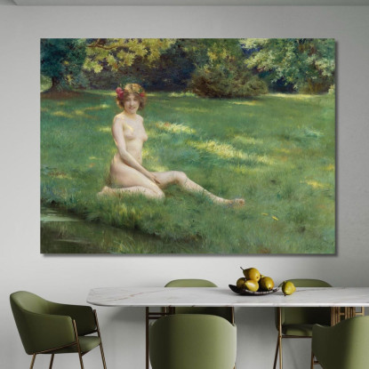 Un Nudo Sul Prato Julius Leblanc Stewart jls27 quadro stampato su tela
