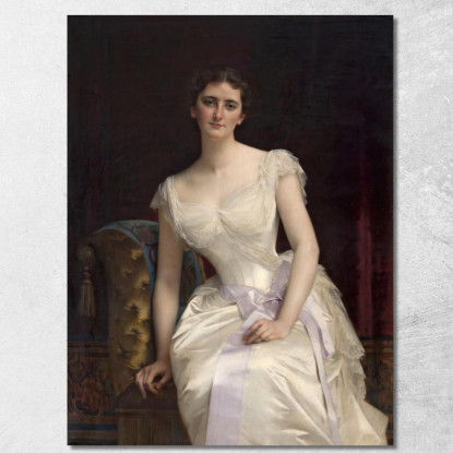 Ritratto Di Mary Victoria Leiter, La Successiva Lady Curzon Di Kedleston Viceregina Dell'India Alexandre Cabanel quadro stampato