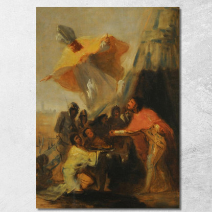 Aparición De San Isidoro Al Rey Fernando El Santo Ante Los Muros De Sevilla 2 Francisco de Goya cuadro en lienzo