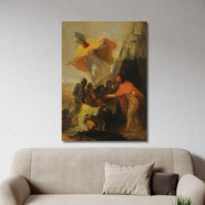 Aparición De San Isidoro Al Rey Fernando El Santo Ante Los Muros De Sevilla 2 Francisco de Goya cuadro en lienzo