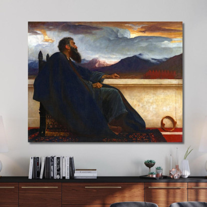 David, Oh, Hätte Ich Flügel Wie Eine Taube! Dann Würde Ich Davonfliegen Und Zur Ruhe Kommen Frederic Leighton drucken auf leinwa