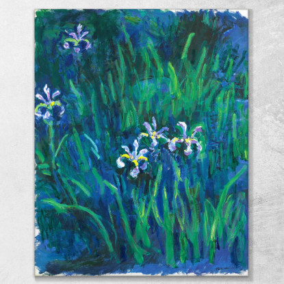 Iris 1914 Claude Monet mnt33 quadro stampato su tela