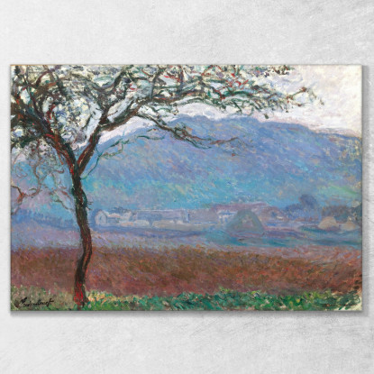 Paesaggio A Giverny 1887 Claude Monet mnt37 quadro stampato su tela