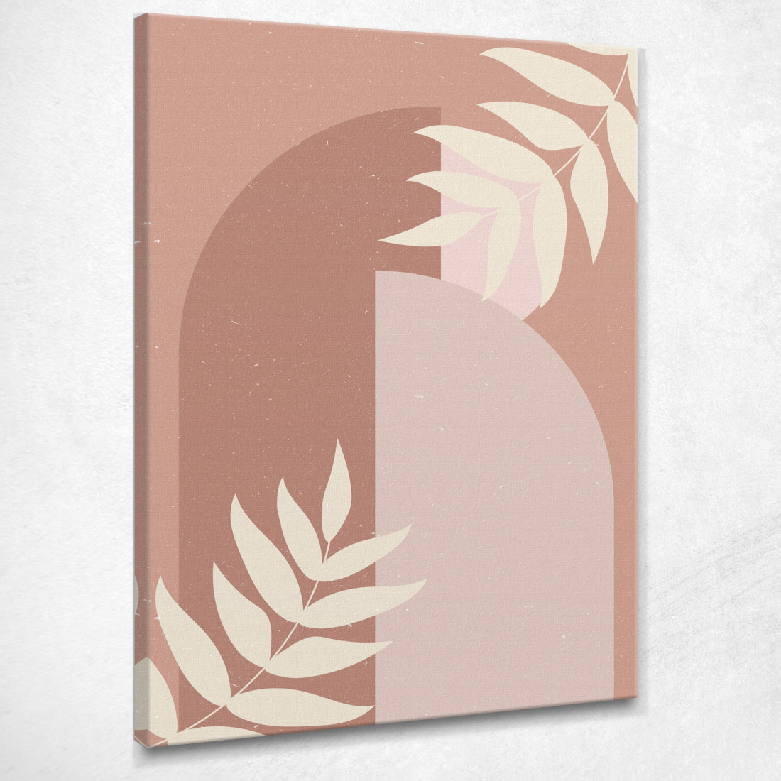 Quadro Boho Chic Minimal Composizione Astratta In Rosa E Beige  bho4 quadro stampato su tela