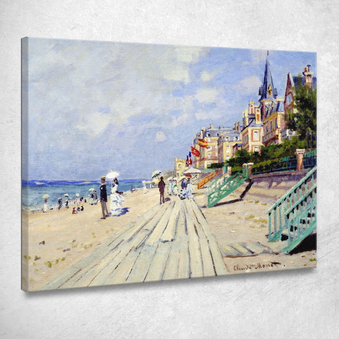 Il Lungomare Di Trouville 1970 Claude Monet mnt67 quadro stampato su tela