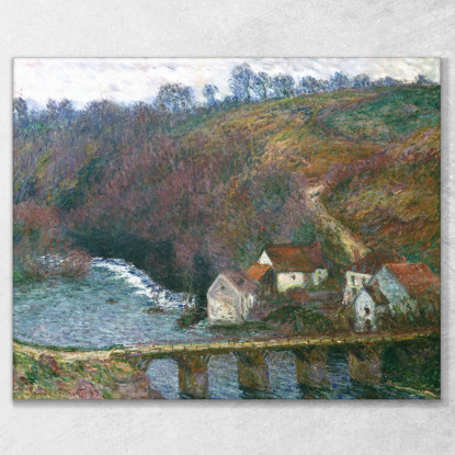 La Grande Creuse Presso Il Ponte Di Vervy 1889 Claude Monet mnt75 quadro stampato su tela