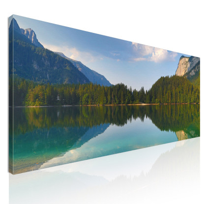 Quadro Montagne Lago Tranquillo Con Splendidi Riflessi Montani  mow38 quadro stampato su tela