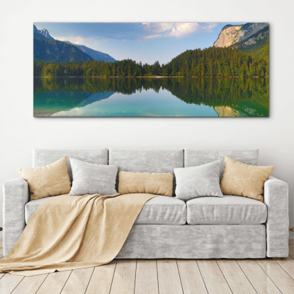 Quadro Montagne Lago Tranquillo Con Splendidi Riflessi Montani  mow38 quadro stampato su tela