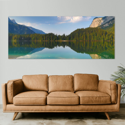 Quadro Montagne Lago Tranquillo Con Splendidi Riflessi Montani  mow38 quadro stampato su tela