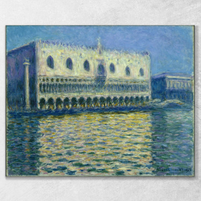 Il Palazzo Ducale 1908 Claude Monet mnt82 quadro stampato su tela