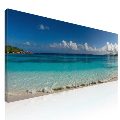 Quadro Paesaggio Mare Spiaggia Tropicale Con Acque Turchesi  seal5 quadro stampato su tela