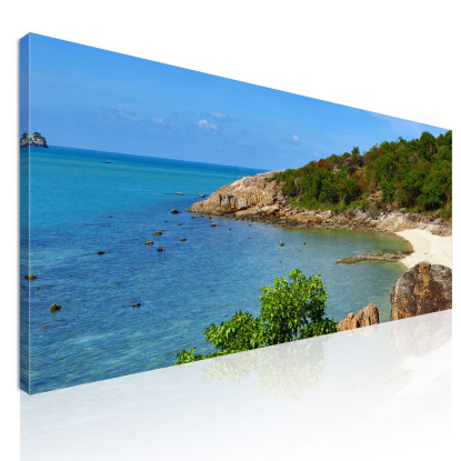 Quadro Paesaggio Mare Hidden Bay A Koh Samui Con Acque Cristalline  seal18 quadro stampato su tela