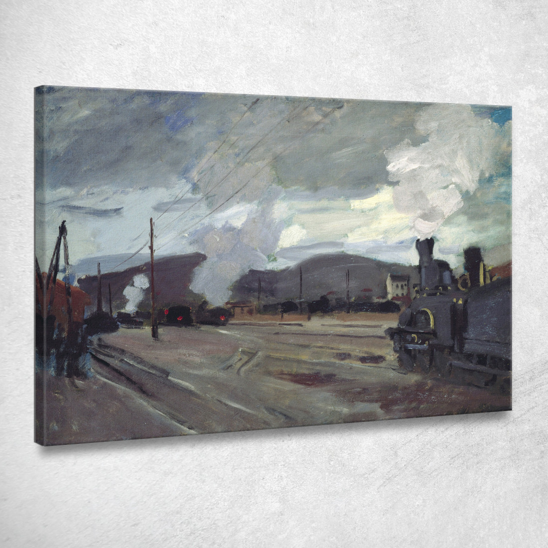 Stazione Ferroviaria Di Argenteuil 1872 Claude Monet mnt88 quadro stampato su tela