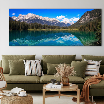 Peinture De Montagnes Montagnes Enneigées Perçant Les Brumes Avec Des Pics Déchiquetés Et Des Structures Rocheuses tableau impr