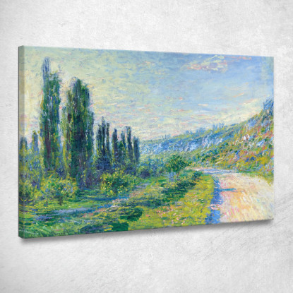 La Strada Da Vetheuil 1880 Claude Monet mnt90 quadro stampato su tela