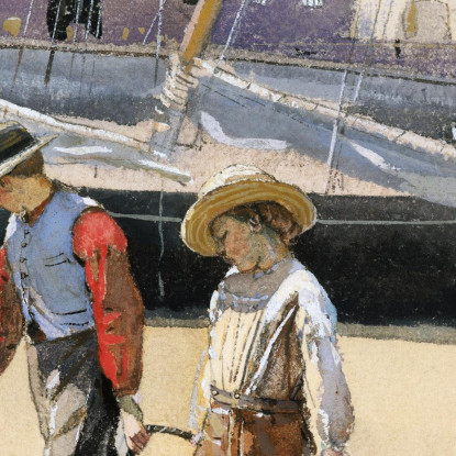Ein Korb Mit Muscheln Winslow Homer drucken auf leinwand
