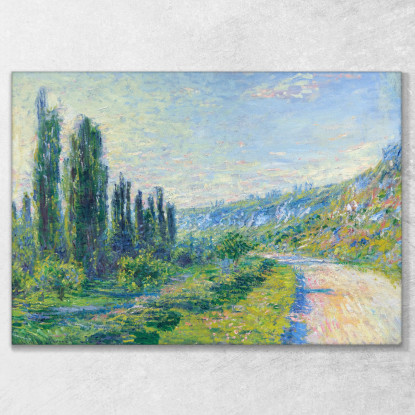 La Strada Da Vetheuil 1880 Claude Monet mnt90 quadro stampato su tela